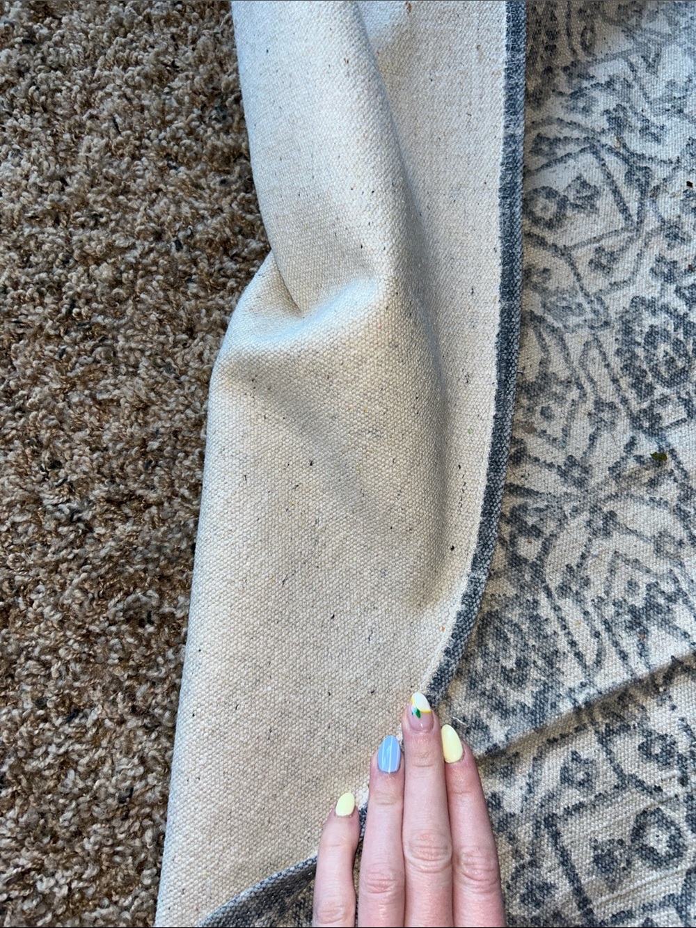 Blue Patterned Runner Rug - Picture 3 of 3